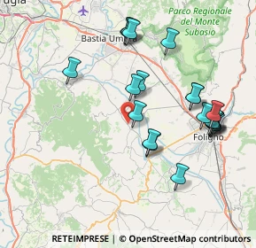 Mappa Via Piandarca, 06031 Cannara PG, Italia (8.1505)