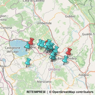 Mappa Via della Mira, 06131 Perugia PG, Italia (9.61563)