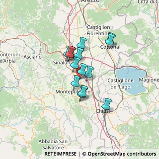 Mappa SP Lauretana, 53045 Abbadia SI (9.855)