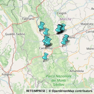 Mappa Via Le Mosse, 62032 Camerino MC, Italia (9.749)