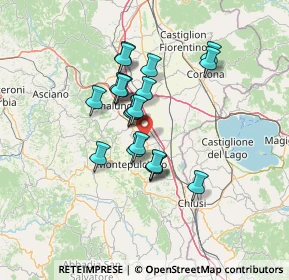Mappa Abbadia Di Montepulciano, 53045 Abbadia SI, Italia (10.885)