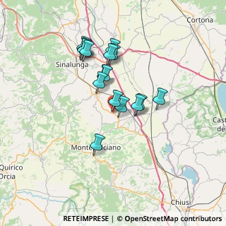 Mappa Abbadia Di Montepulciano, 53045 Abbadia SI, Italia (6.09125)