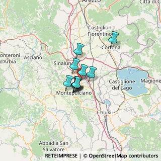 Mappa SP Lauretana, 53045 Siena SI, Italia (6.97818)