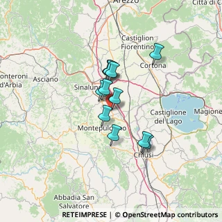 Mappa SP Lauretana, 53045 Siena SI, Italia (9.84583)