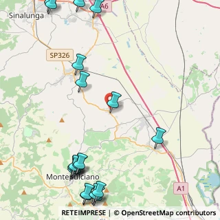 Mappa SP Lauretana, 53045 Siena SI, Italia (6.6355)