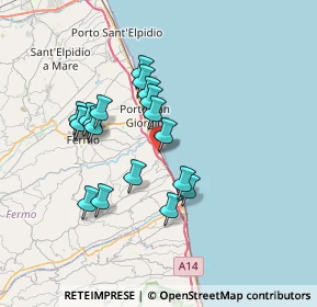 Mappa Via dell'Operosità, 63900 Marina Palmense FM, Italia (6.41053)