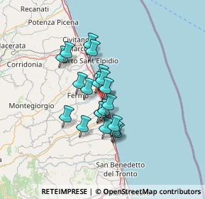 Mappa Via dell'Operosità, 63900 Marina Palmense FM, Italia (9.746)