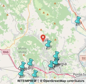 Mappa Cenerente, 06131 Perugia PG, Italia (5.89455)