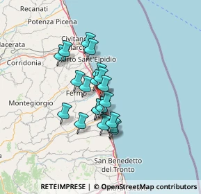 Mappa Via della Fratellanza, 63900 Marina Palmense FM, Italia (9.7735)
