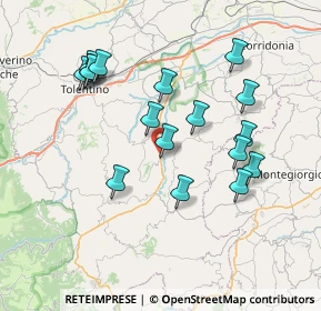 Mappa Contrada Val di Fiastra, 62020 Ripe San Ginesio MC, Italia (7.54)