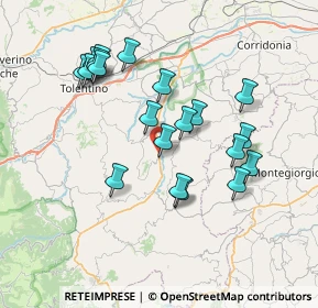 Mappa Contrada Val di Fiastra, 62020 Ripe San Ginesio MC, Italia (7.213)