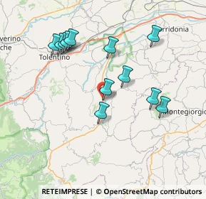 Mappa Contrada Val di Fiastra, 62020 Ripe San Ginesio MC, Italia (7.5425)