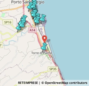 Mappa Via delle Arti, 63900 Marina Palmense FM, Italia (2.4095)