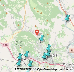 Mappa Via Michele Novaro, 06131 Badioli PG, Italia (5.98636)