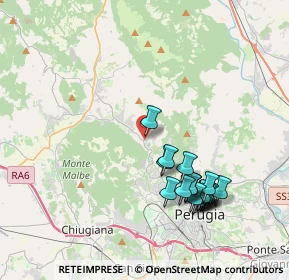 Mappa Via Michele Novaro, 06131 Badioli PG, Italia (4.17947)