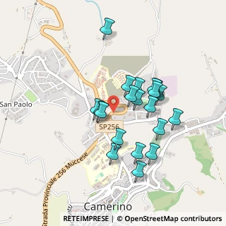 Mappa Via A. D'Accorso, 62032 Camerino MC, Italia (0.399)