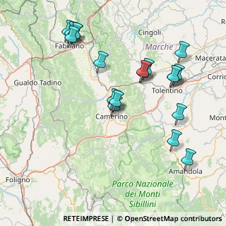Mappa Via Giustiniani Bandini, 62032 Camerino MC, Italia (17.91789)