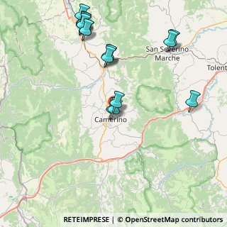 Mappa Via Giustiniani Bandini, 62032 Camerino MC, Italia (9.685)