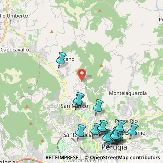Mappa Via del Poligono, 06131 Perugia PG, Italia (3.23263)