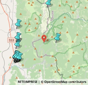 Mappa Località Poggio Sorifa, 62025 Fiuminata MC, Italia (5.9625)