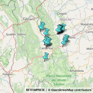 Mappa Via Andrea D'Accorso, 62032 Camerino MC, Italia (9.784)