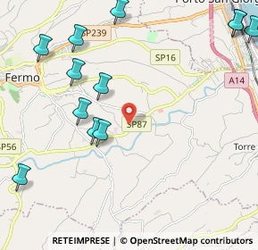 Mappa Strada Comunale S. Lorenzo, 63900 Fermo FM, Italia (2.83667)