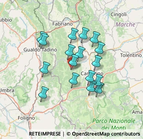 Mappa SP 97, 62025 Pioraco MC (11.87235)