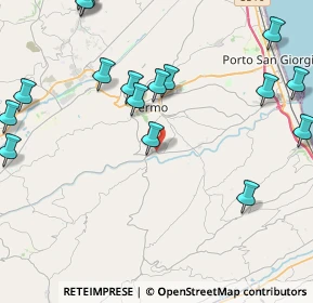 Mappa Via Ete Caldarette, 63900 Fermo FM, Italia (6.019)