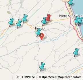Mappa Via Ete Caldarette, 63900 Fermo FM, Italia (5.49273)