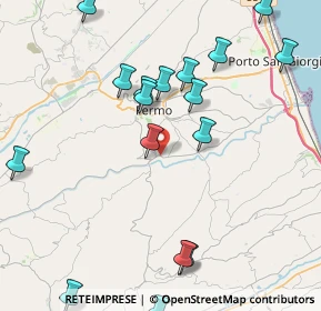 Mappa Via Ete Caldarette, 63900 Fermo FM, Italia (5.705)