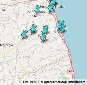 Mappa Via Ete Caldarette, 63900 Fermo FM, Italia (8.62611)