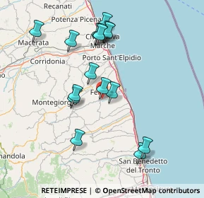 Mappa Via Ete Caldarette, 63900 Fermo FM, Italia (15.42125)