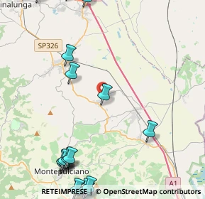 Mappa Via della Resistenza, 53045 Siena SI, Italia (6.7555)