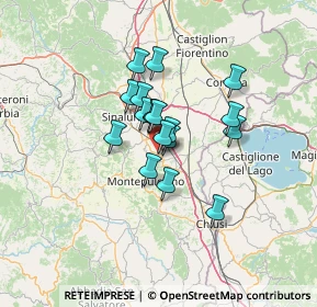 Mappa 53045 Abbadia SI, Italia (9.10667)