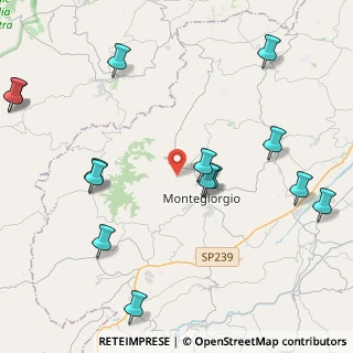 Mappa Via Piane di Monteverde, 63833 Montegiorgio FM, Italia (5.47786)