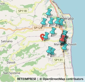 Mappa SP130, 88060 Davoli CZ, Italia (1.8135)