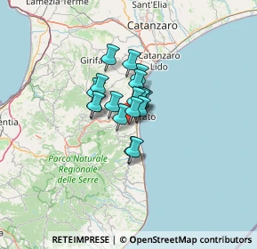 Mappa SP130, 88060 Davoli CZ, Italia (7.33611)