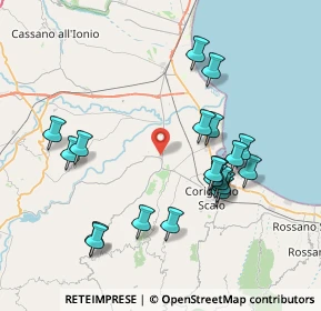 Mappa Via Favella Della Corte, 87064 Corigliano Calabro CS, Italia (8.5755)