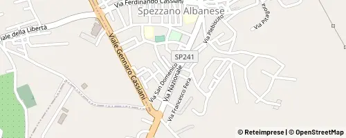 Mappa Spezzano Albanese