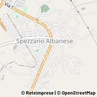 Map Spezzano Albanese