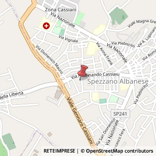 Mappa Via Pietro Nenni, 20, 87019 Spezzano Albanese, Cosenza (Calabria)