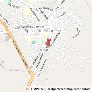 Mappa Via Plebiscito, 28, 87019 Spezzano Albanese, Cosenza (Calabria)