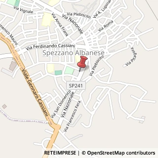 Mappa Piazza della repubblica 31, 87019 Spezzano Albanese, Cosenza (Calabria)