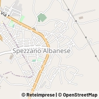 Map Spezzano Albanese