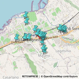 Mappa Corso Italia, 80067 Piano di Sorrento NA, Italia (0.3875)