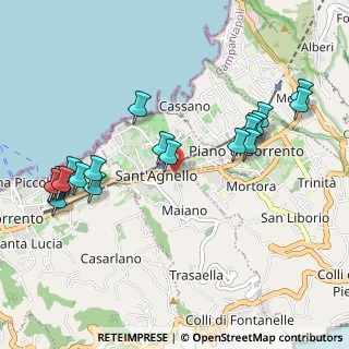 Mappa Corso Italia, 80067 Piano di Sorrento NA, Italia (1.2175)