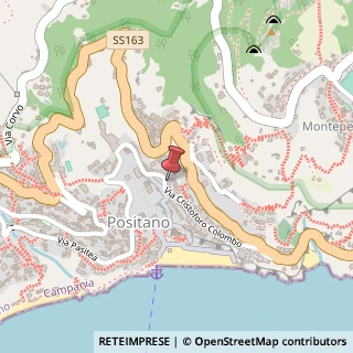 Mappa Via Cristoforo Colombo, 71, 84017 Positano, Salerno (Campania)