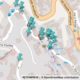 Mappa Piazza dei Mulini, 84017 Positano SA, Italia (0.0381)