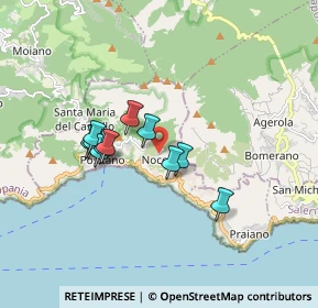 Mappa Via Nocelle, 84017 Positano SA, Italia (1.43455)