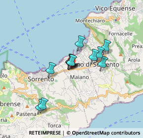 Mappa Via Mons. Bonaventura gargiulo, 80065 Sant'Agnello NA, Italia (1.35583)